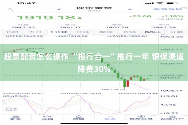 股票配资怎么操作 “报行合一”推行一年 银保渠道降费30%