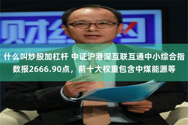 什么叫炒股加杠杆 中证沪港深互联互通中小综合指数报2666.90点，前十大权重包含中煤能源等