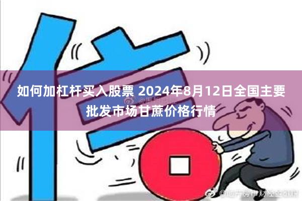 如何加杠杆买入股票 2024年8月12日全国主要批发市场甘蔗价格行情