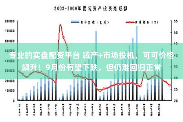 专业的实盘配资平台 减产+市场投机，可可价格飙升！9月份有望下跌，但仍难回归正常