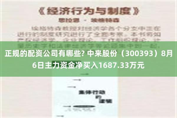 正规的配资公司有哪些? 中来股份（300393）8月6日主力资金净买入1687.33万元