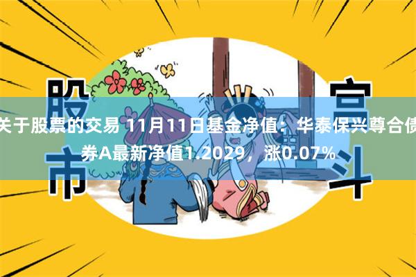 关于股票的交易 11月11日基金净值：华泰保兴尊合债券A最新净值1.2029，涨0.07%